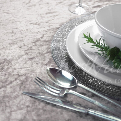 Crushed Velvet Silver