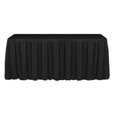Dimension Black Table Skirting
