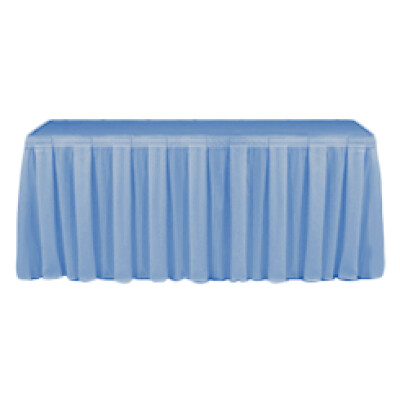 Dimension Pale Blue Table Skirting