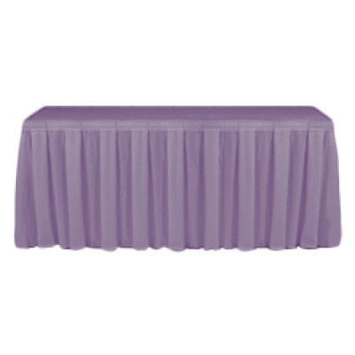 Dimension Purple Table Skirting